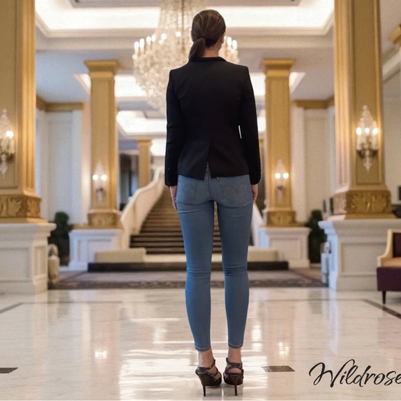 Roberto Cavalli Black Tailored Blazer SZ 40 US 4 - Picture 5 of 15